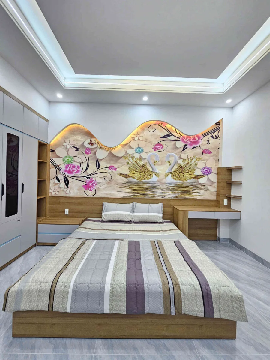 Bán nhà mới 1T2L 4x16m hoàn công, đường D1 KDC Icon Central, full nội thất (Trục chính)