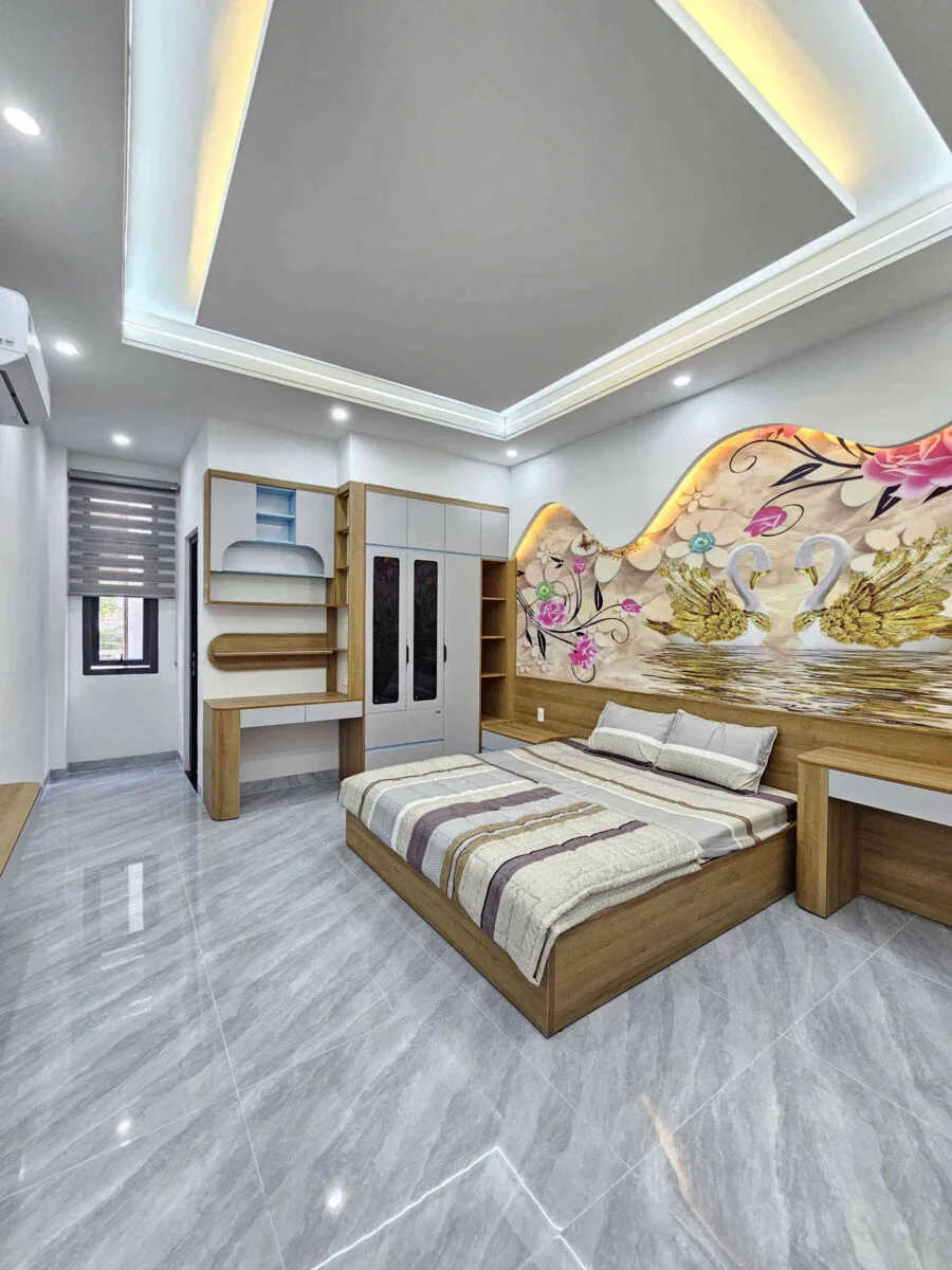 Bán nhà mới 1T2L 4x16m hoàn công, đường D1 KDC Icon Central, full nội thất (Trục chính)