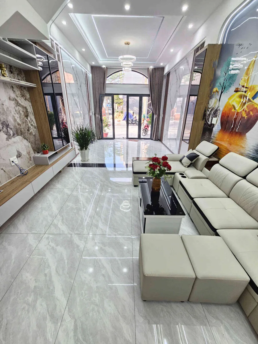 Bán nhà mới 1T2L 4x16m hoàn công, đường D1 KDC Icon Central, full nội thất (Trục chính)