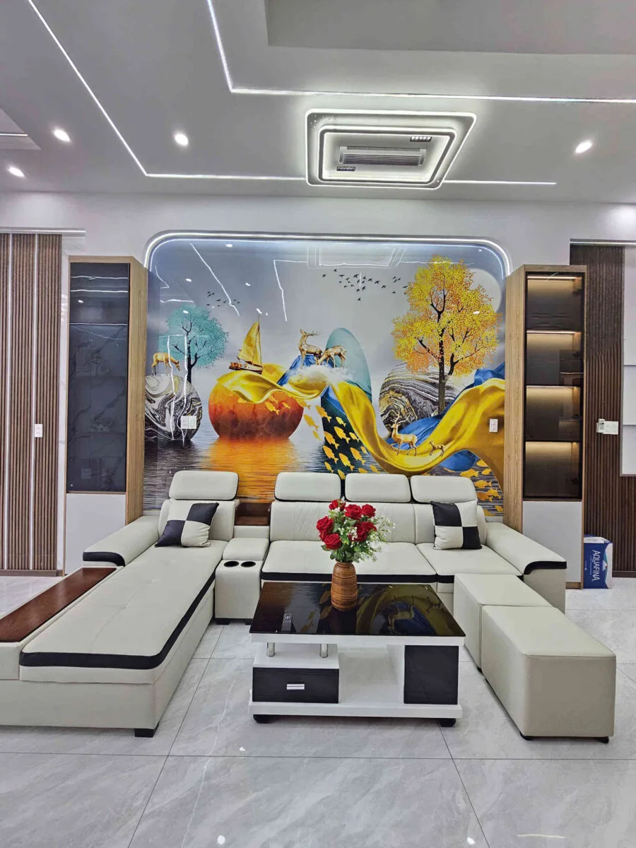 Bán nhà mới 1T2L 4x16m hoàn công, đường D1 KDC Icon Central, full nội thất (Trục chính)
