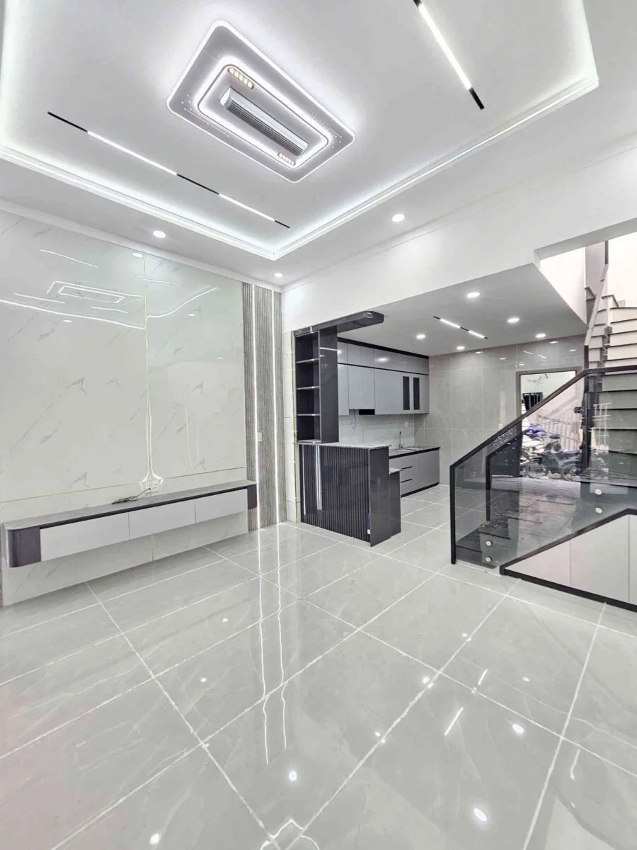 Bán nhà mới 1T1L 4.6x13m hoàn công, hẻm Nguyễn Thị Tồn p. Biên Hòa, tặng nội thất