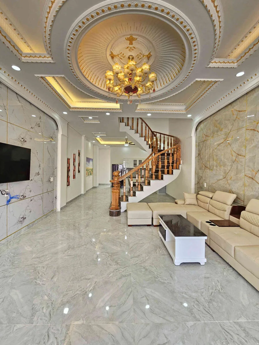 Bán nhà mới 1T2L 5x15m hoàn công, đường N37 KDC Tân Long 2 p. Uyên Hưng, full nội thất