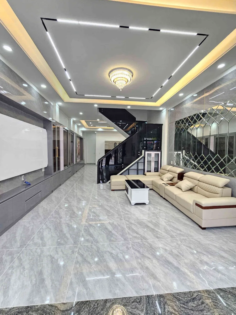 Bán nhà mới 1T2L 5x15m hoàn công, đường N37 KDC Tân Long 2 p. Uyên Hưng, full nội thất