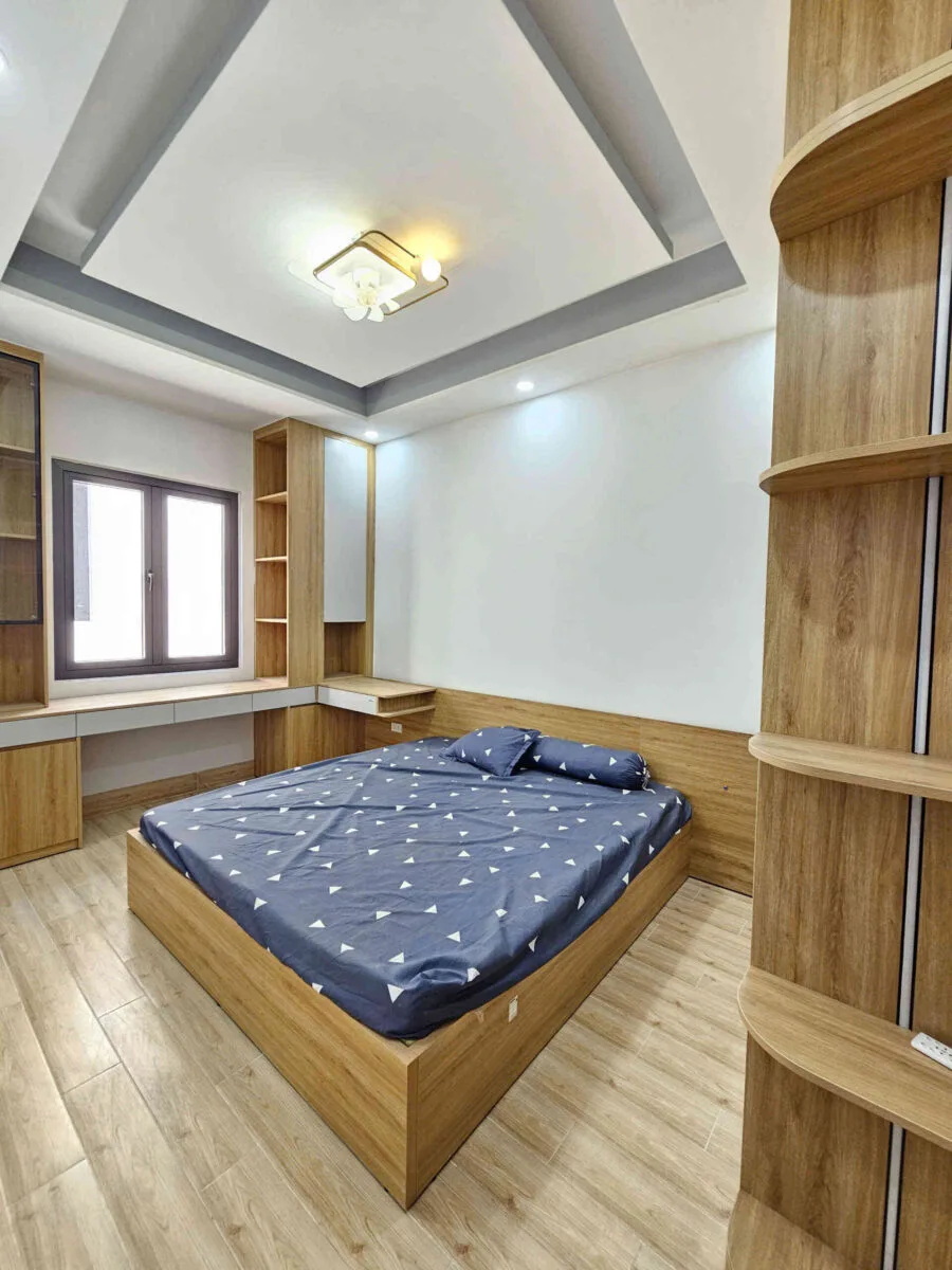 Bán nhà mới 1T1L 4.5x14m hoàn công, đường D2 KDC Hoàng Nam Uyên Hưng p. Tân Uyên, full nội thất