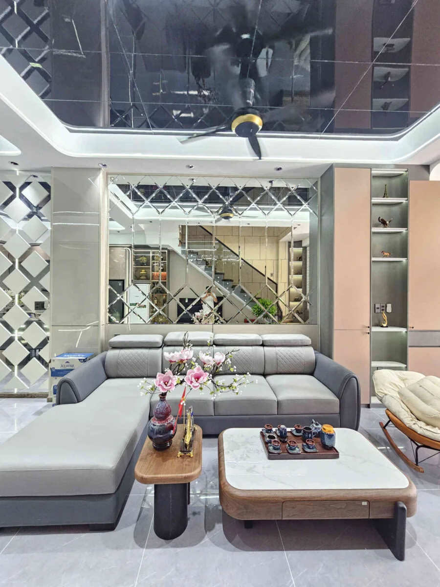 Bán nhà mới 1T2L 4.5x15m hoàn công, đường N1 KDC Lê Phong An Phú 1 p.An Phú, full nội thất