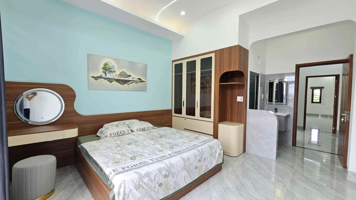 Bán nhà mới 1T2L 4×16.5m, đường D1 KDC Lê Phong An Phú 3 p. An Phú, full nội thất