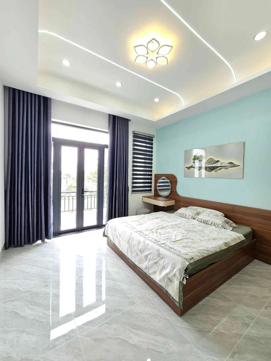Bán nhà mới 1T2L 4×16.5m, đường D1 KDC Lê Phong An Phú 3 p. An Phú, full nội thất