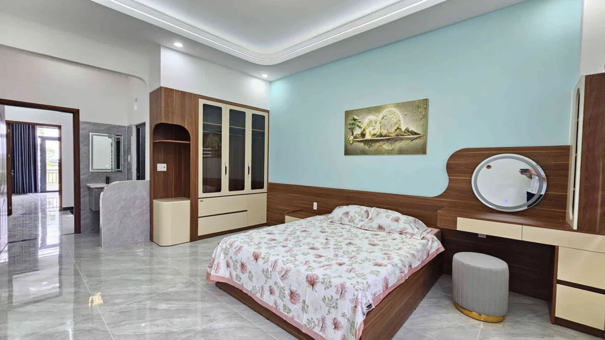 Bán nhà mới 1T2L 4×16.5m, đường D1 KDC Lê Phong An Phú 3 p. An Phú, full nội thất