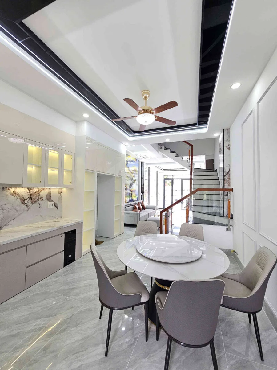 Bán nhà mới 1T2L 4×16.5m, đường D1 KDC Lê Phong An Phú 3 p. An Phú, full nội thất