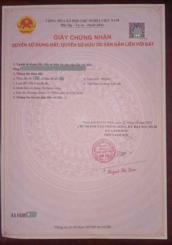 Bán nhà mới (đang xây) 1T1L 5x20m, đường N3 KDC Hội Nghĩa (Không vướng cống, tủ điện)