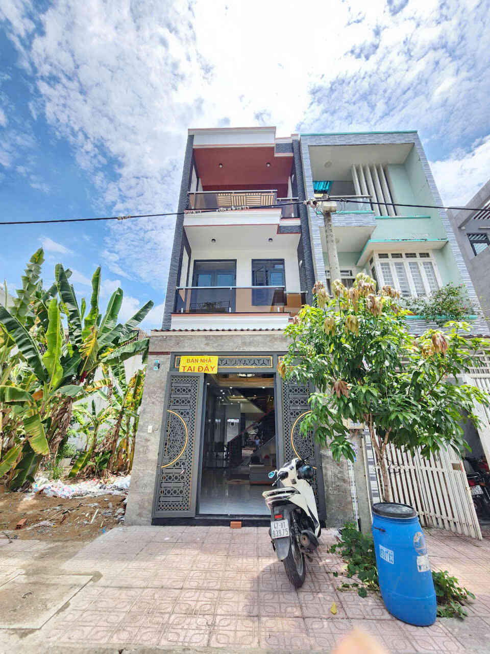 Bán nhà mới 1T2L 4x15m, đường N2 KDC Phú Mỹ Hiệp (hoàn công, full nội thất)