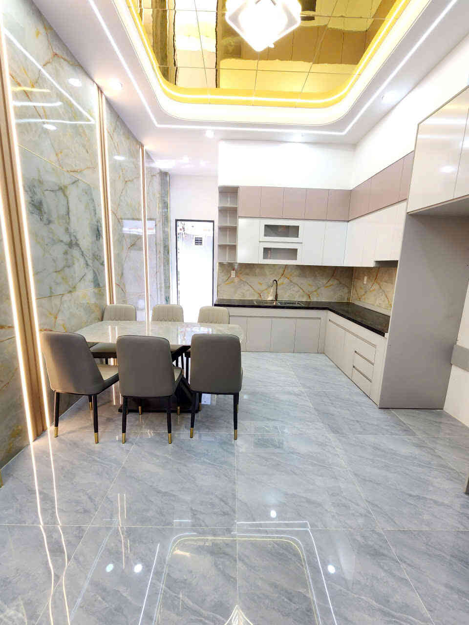 Bán nhà mới 1T2L 4x15m, đường N2 KDC Phú Mỹ Hiệp (hoàn công, full nội thất)