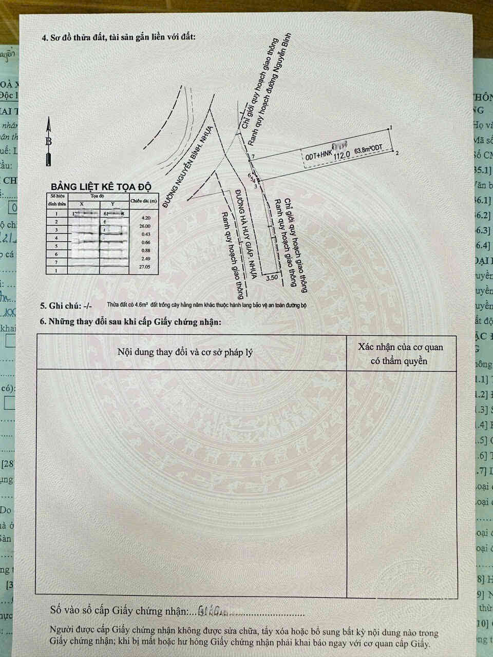 Bán đất 4.2x26m, mặt tiền Hà Huy Giáp kế Sân Vận Động Dĩ An