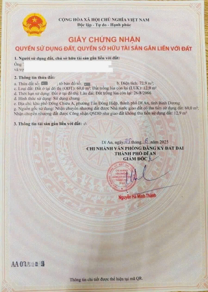 Bán nhà 1T1L 4x18m, hẻm Vũng Việt gần chợ Tân Long