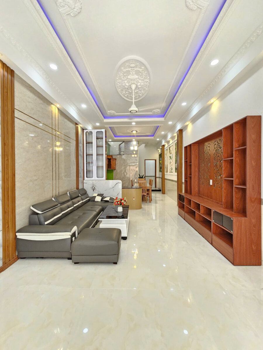 Bán nhà mới 1T1L 4x16m hoàn công, hẻm Nguyễn Thị Tồn p. Hóa An, full nội thất