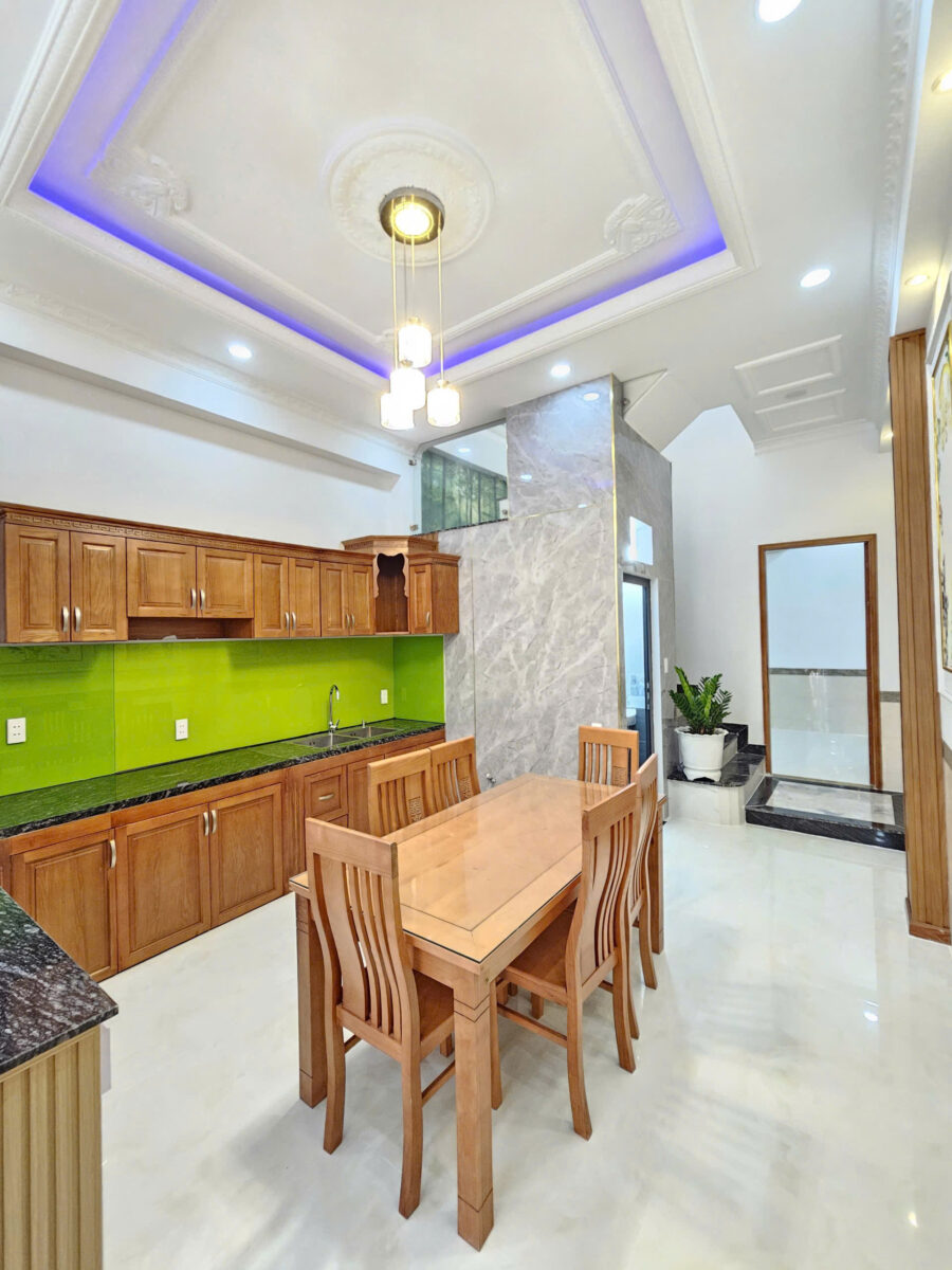 Bán nhà mới 1T1L 4x16m hoàn công, hẻm Nguyễn Thị Tồn p. Hóa An, full nội thất