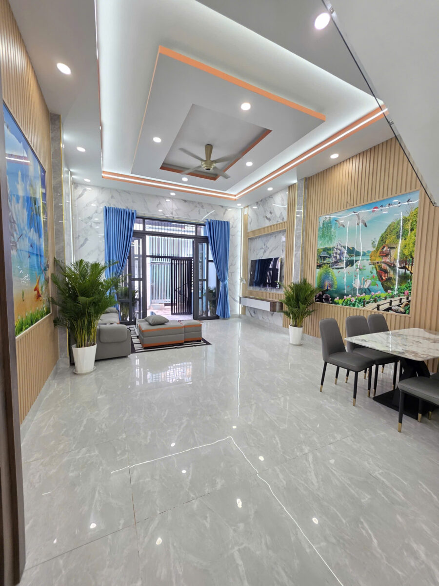Bán nhà mới 1T2L 5.2x15m, hẻm Bình Hòa 3 p. Bình Hòa, full nội thất