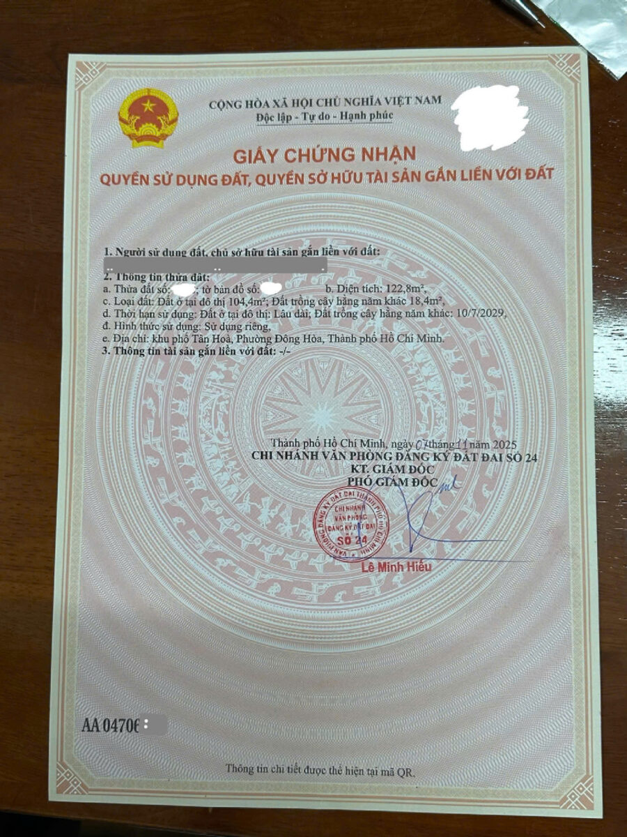 Bán nhà cấp 4 (5.1x22m), hẻm Tôn Thất Tùng gần làng đại học
