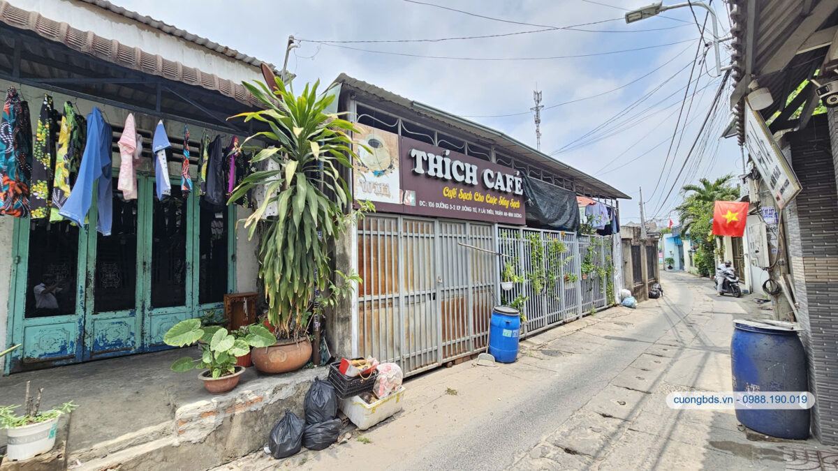 Bán nhà cấp 4 (4x20m), mặt tiền Lái Thiêu 25 gần sân Golt Sông Bé
