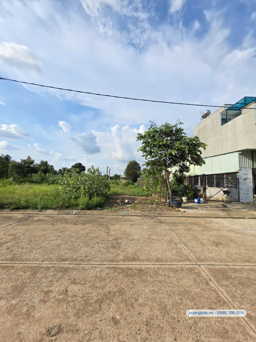 Bán đất 5x20m, đường N7 KDC An Sơn kế sông Sài Gòn (Không vướng cống, cột điện)
