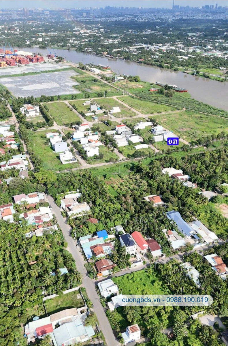 Bán đất 5x20m, đường N7 KDC An Sơn kế sông Sài Gòn (Không vướng cống, cột điện)