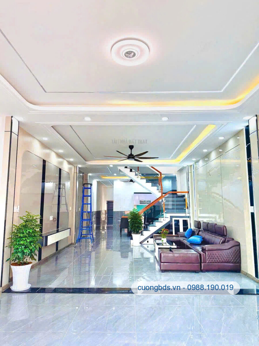 Bán nhà mới 1T1L 5×21.2m, đường D5 KDC Hội Nghĩa, full nội thất (Không vướng tủ điện)