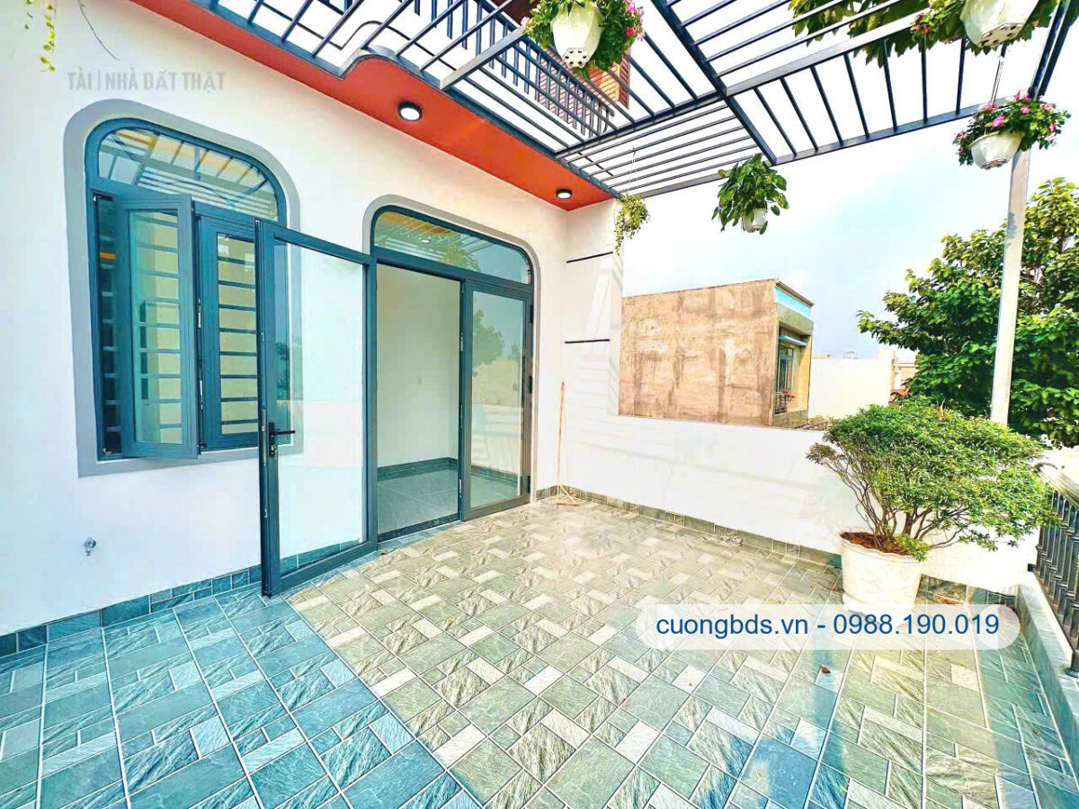 Bán nhà mới 1T1L 5×21.2m, đường D5 KDC Hội Nghĩa, full nội thất (Không vướng tủ điện)
