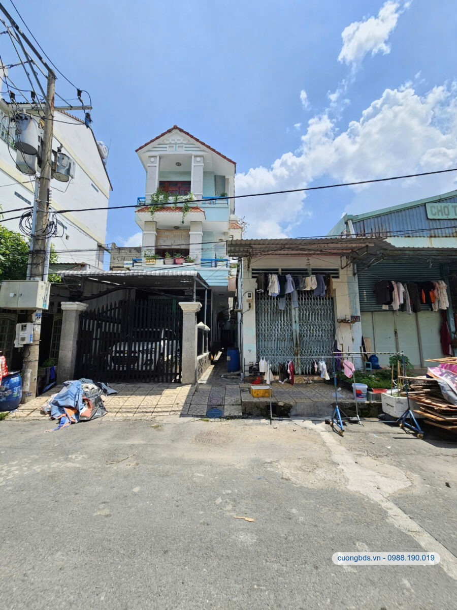 Bán nhà 1T2L+dãy trọ 9x22m, đường số 9 KDC Đồng An gần chợ, thu 7tr/th