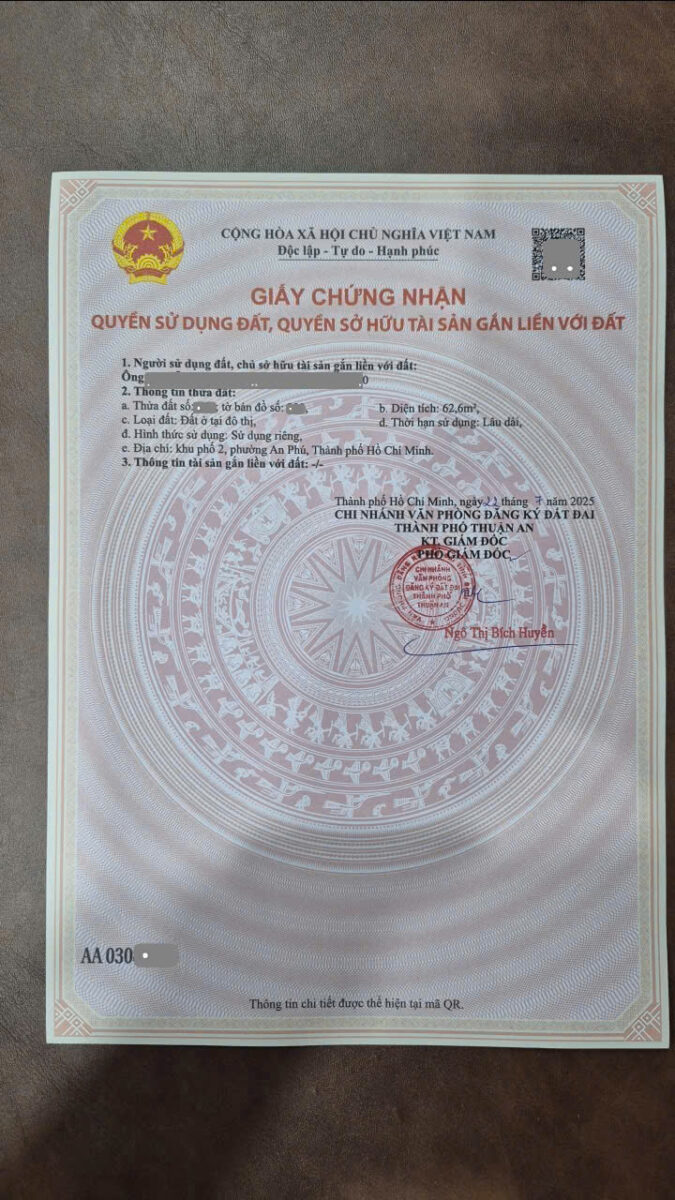 Bán đất 4x16m, mặt tiền An Phú 36 p. An Phú