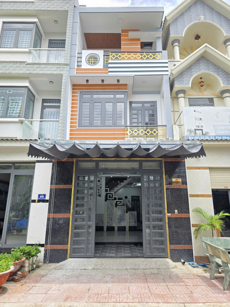 Bán nhà 1T2L 4.5x14m, đường D2 KDC Phú Hồng Thịnh 6 (Không vướng tụ điện)