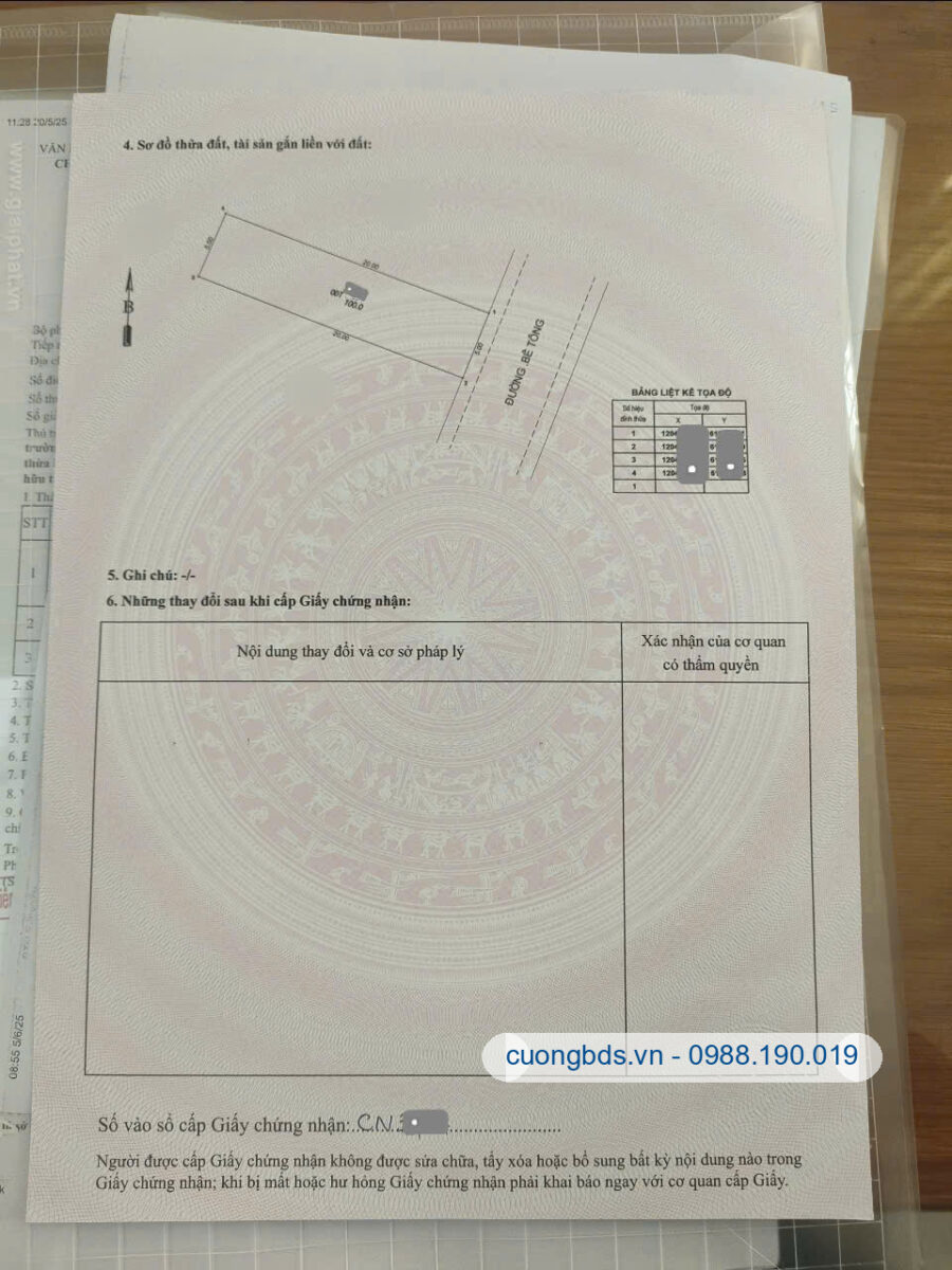 Bán nhà cấp 4 (5x20m), đường Thống Nhất KDC Phúc Đạt (Thổ cư 100%)