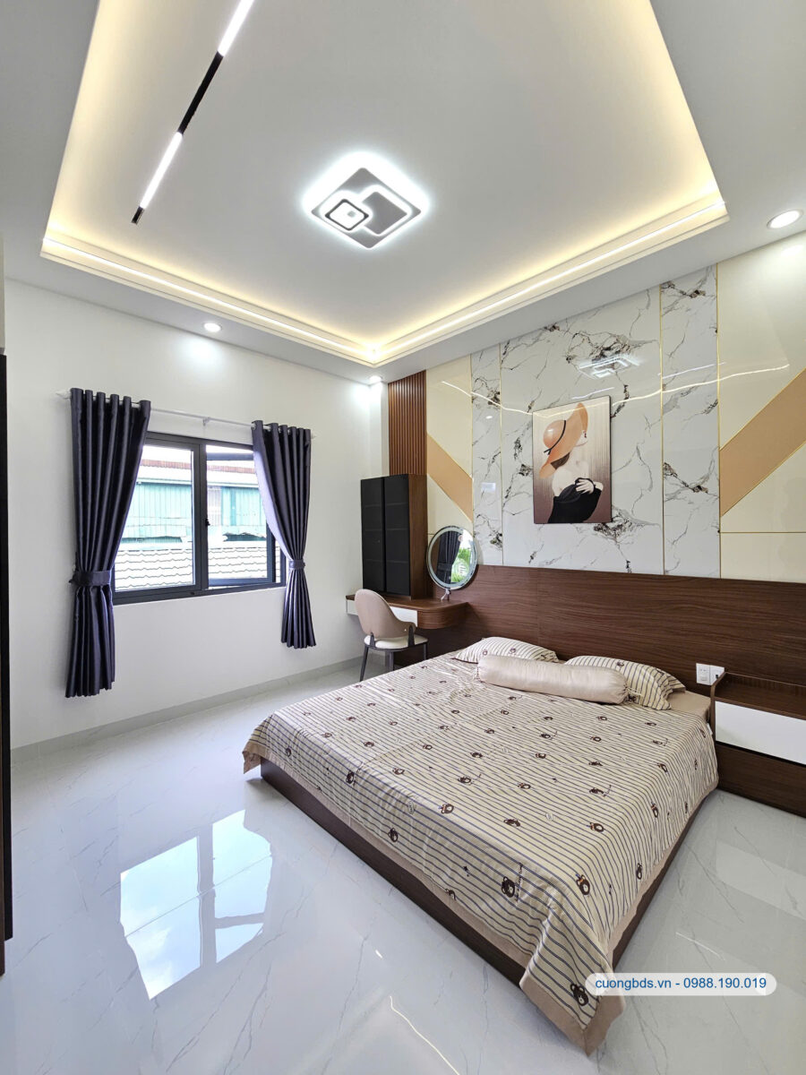 Bán nhà mới 1T2L 4×16.7m, đường N1 KDC Phú Hồng Đạt, full nội thất (Trục chính)