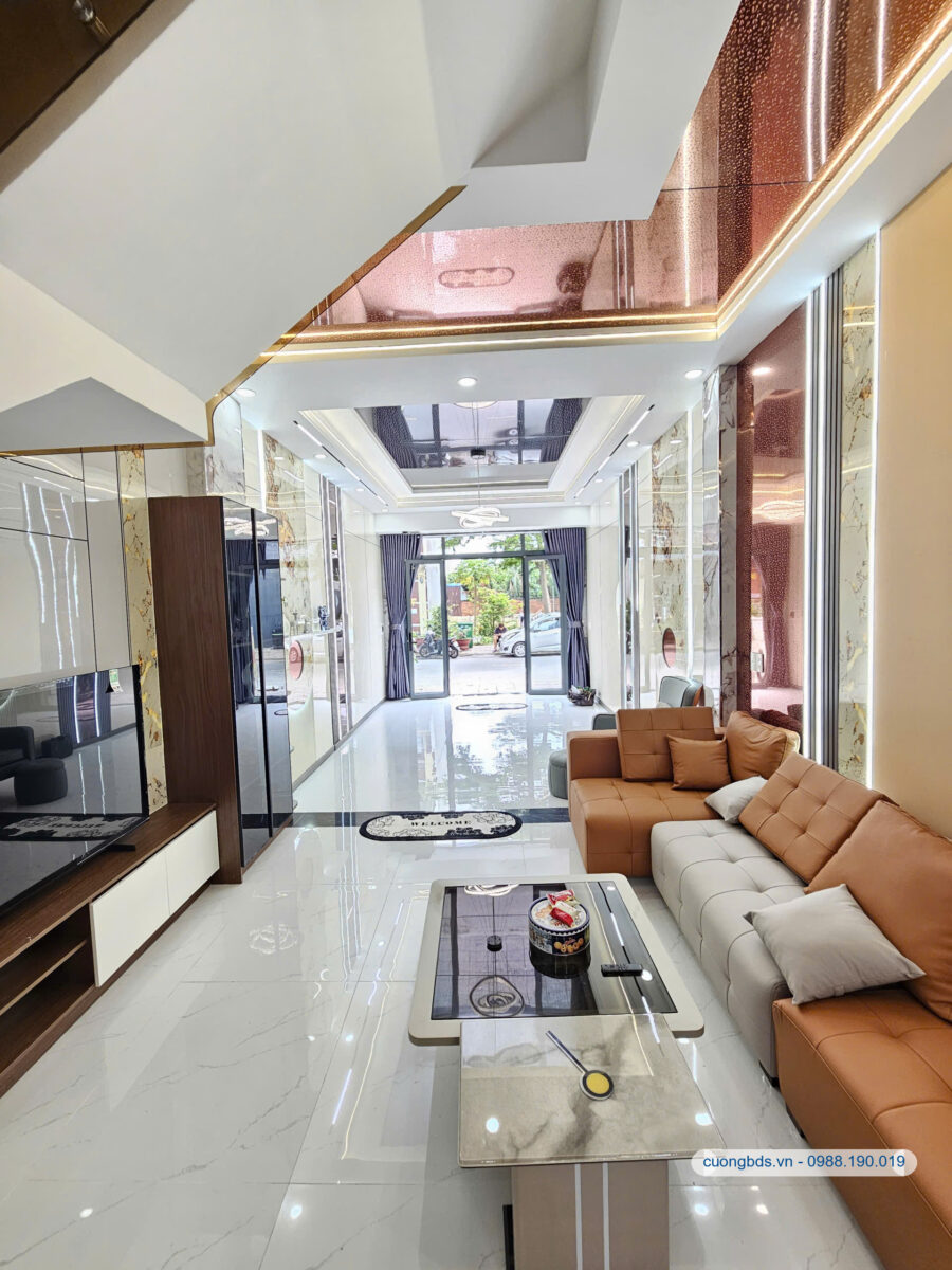 Bán nhà mới 1T2L 4×16.7m, đường N1 KDC Phú Hồng Đạt, full nội thất (Trục chính)