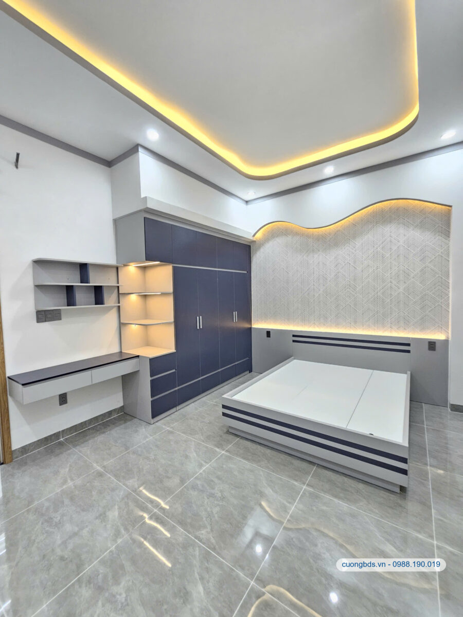 Bán nhà mới 1T2L 5x20m, hẻm Nguyễn Trung Trực gần chợ Dĩ An 1, full nội thất (Hoàn công)