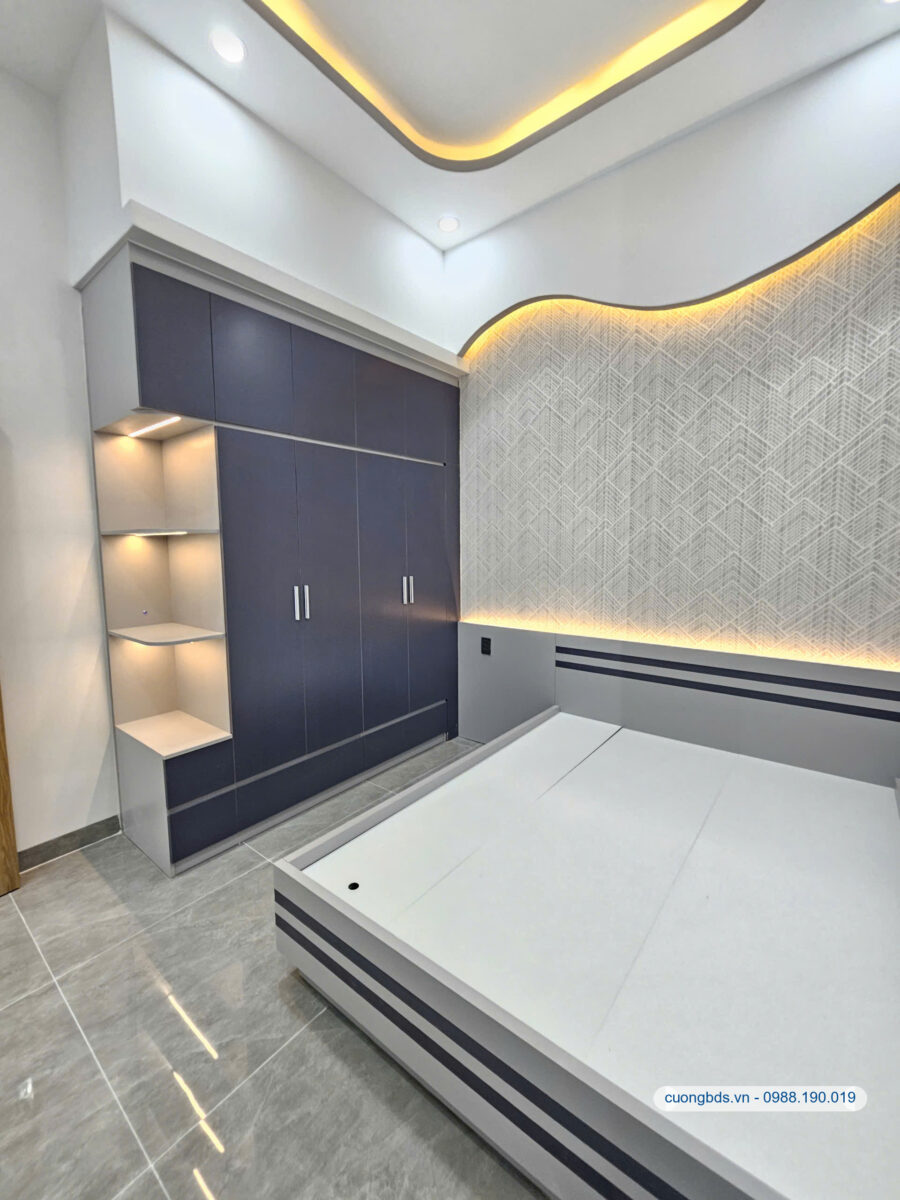 Bán nhà mới 1T2L 5x20m, hẻm Nguyễn Trung Trực gần chợ Dĩ An 1, full nội thất (Hoàn công)