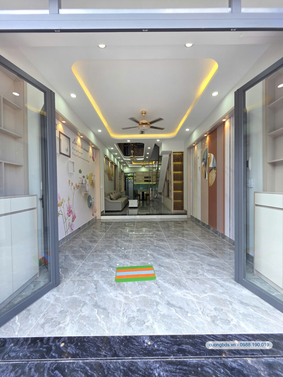 Bán nhà mới 1T3L 4x16m hoàn công, đường N1 KDC Phú Hồng Thịnh 6, full nội thất (Trục chính)