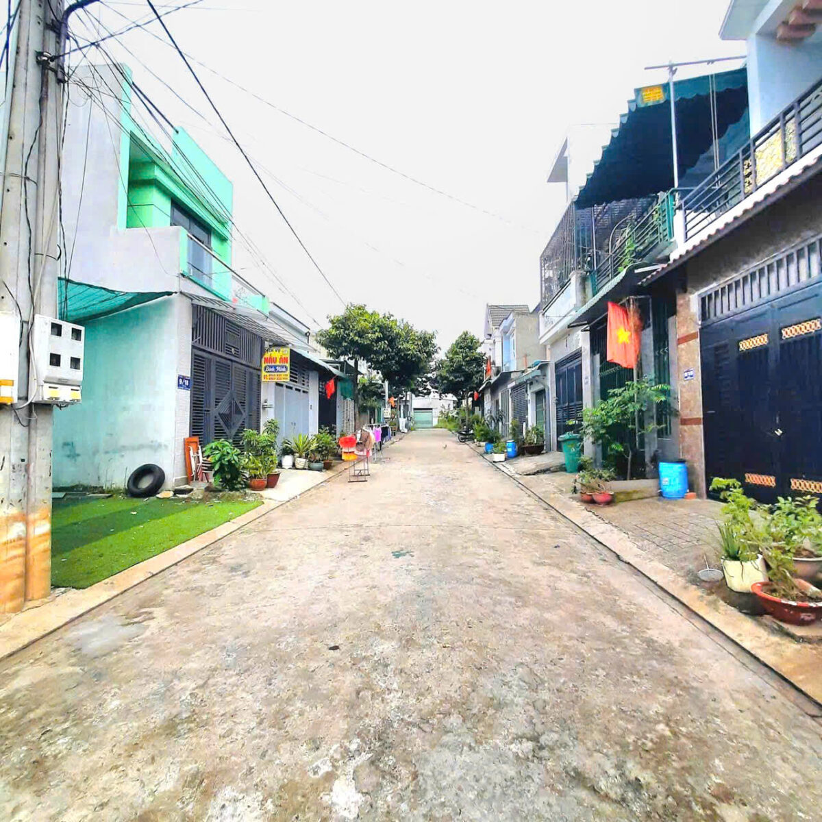 Bán đất 4.2x13.8m, KDC Hố Lang gần chợ Phú An (Không vướng cống, cột điện)