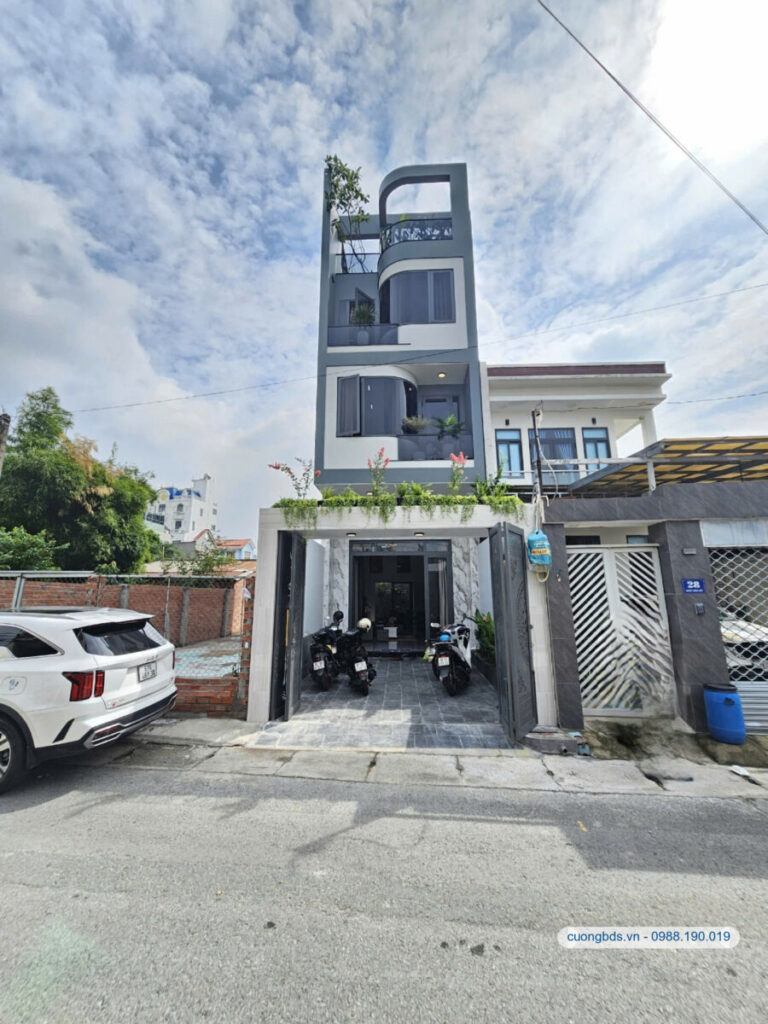 Bán nhà mới 1T3L 4.4×18.2m, mặt tiền Ngô Văn Sở gần công viên Dĩ An, full nội thất