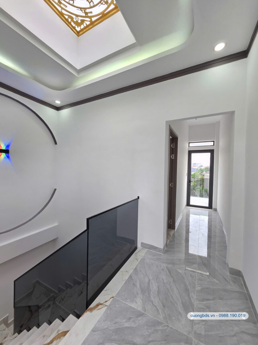 Bán nhà mới 1T2L 4×27.5m, hẻm Vàm Suối gần chợ Bình An, full nội thất