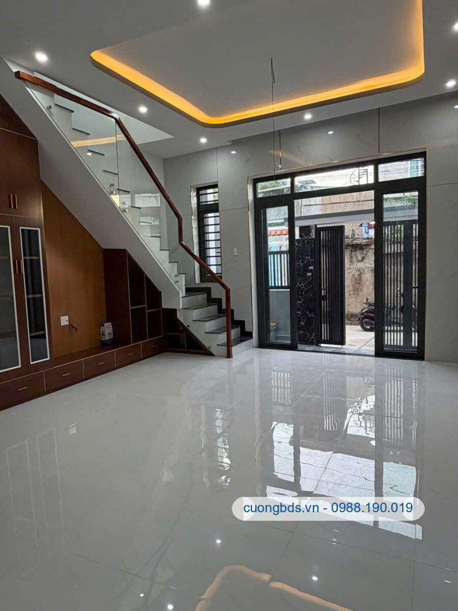 Bán nhà mới 1T1L 5.5x12m, hẻm Bùi Hữu Nghĩa kế sông Đồng Nai (Thổ cư 100%)