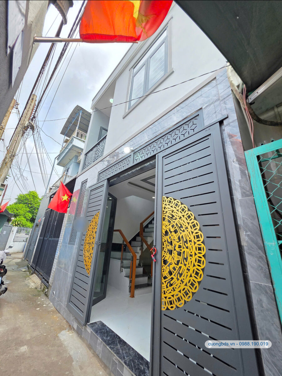 Bán nhà mới 1T1L 4.9x8m, hẻm Nguyễn Đức Thiệu gần chợ Xóm Nghèo (Giá rẻ)