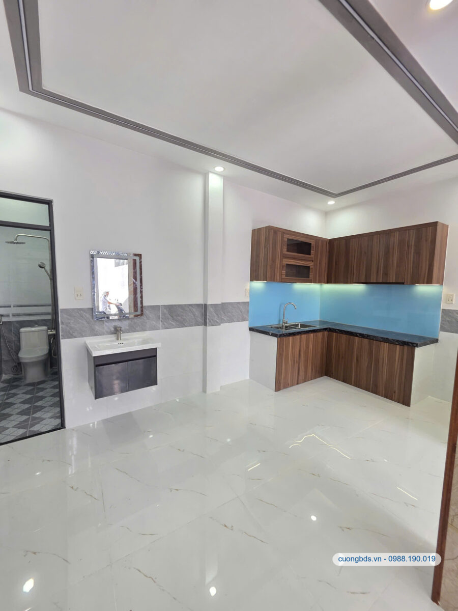 Bán nhà mới 1T1L 4.9x8m, hẻm Nguyễn Đức Thiệu gần chợ Xóm Nghèo (Giá rẻ)