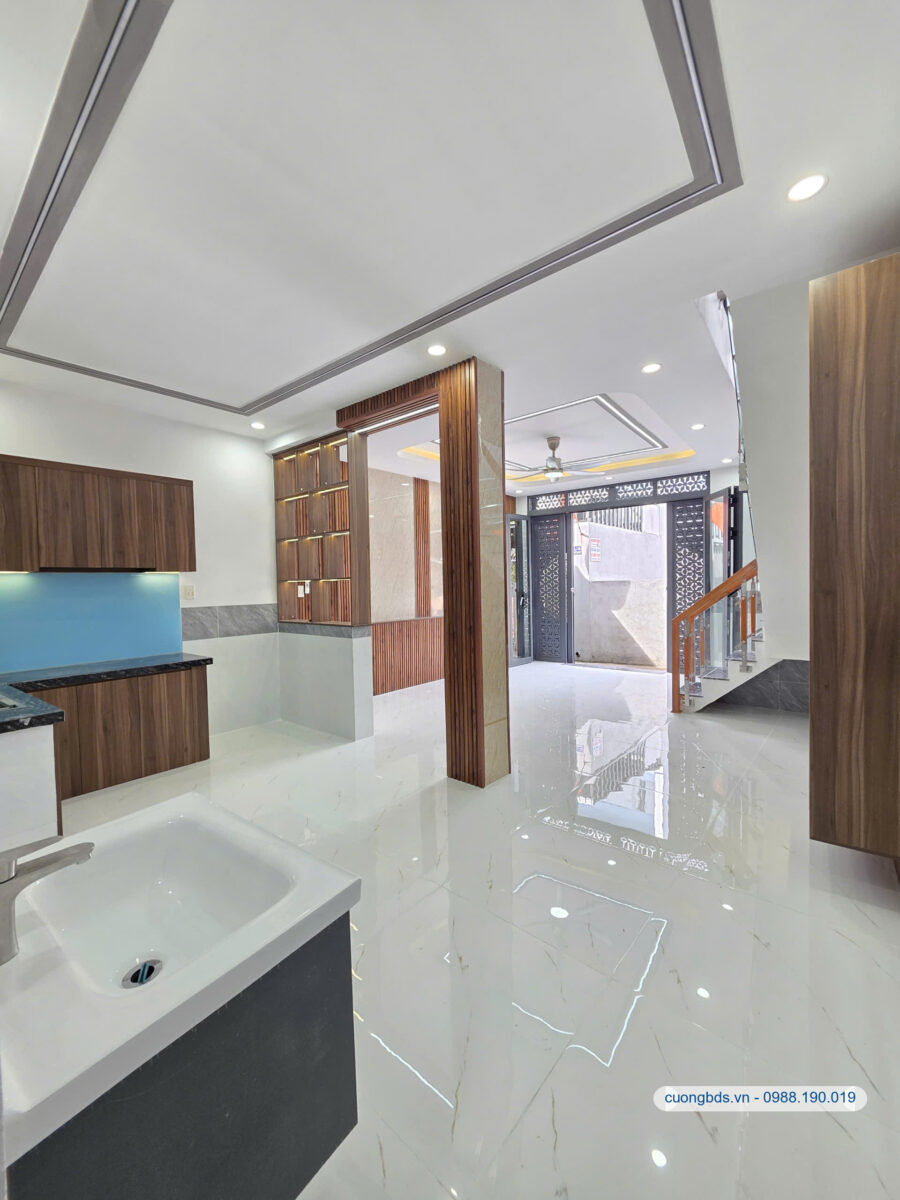 Bán nhà mới 1T1L 4.9x8m, hẻm Nguyễn Đức Thiệu gần chợ Xóm Nghèo (Giá rẻ)