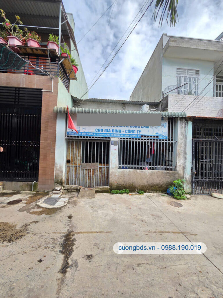 Bán nhà cấp 4 (5.5×10.5m), hẻm Bình Chuẩn 34 gần chợ (Giá tốt)