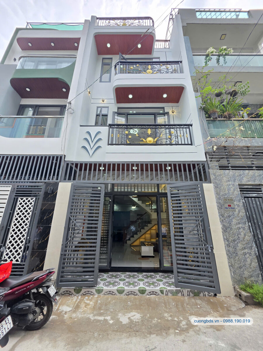Bán nhà mới 1T2L+tum 4.5x12m, hẻm Tỉnh Lộ 43 kế KCN Đồng An (full nội thất, hoàn công)