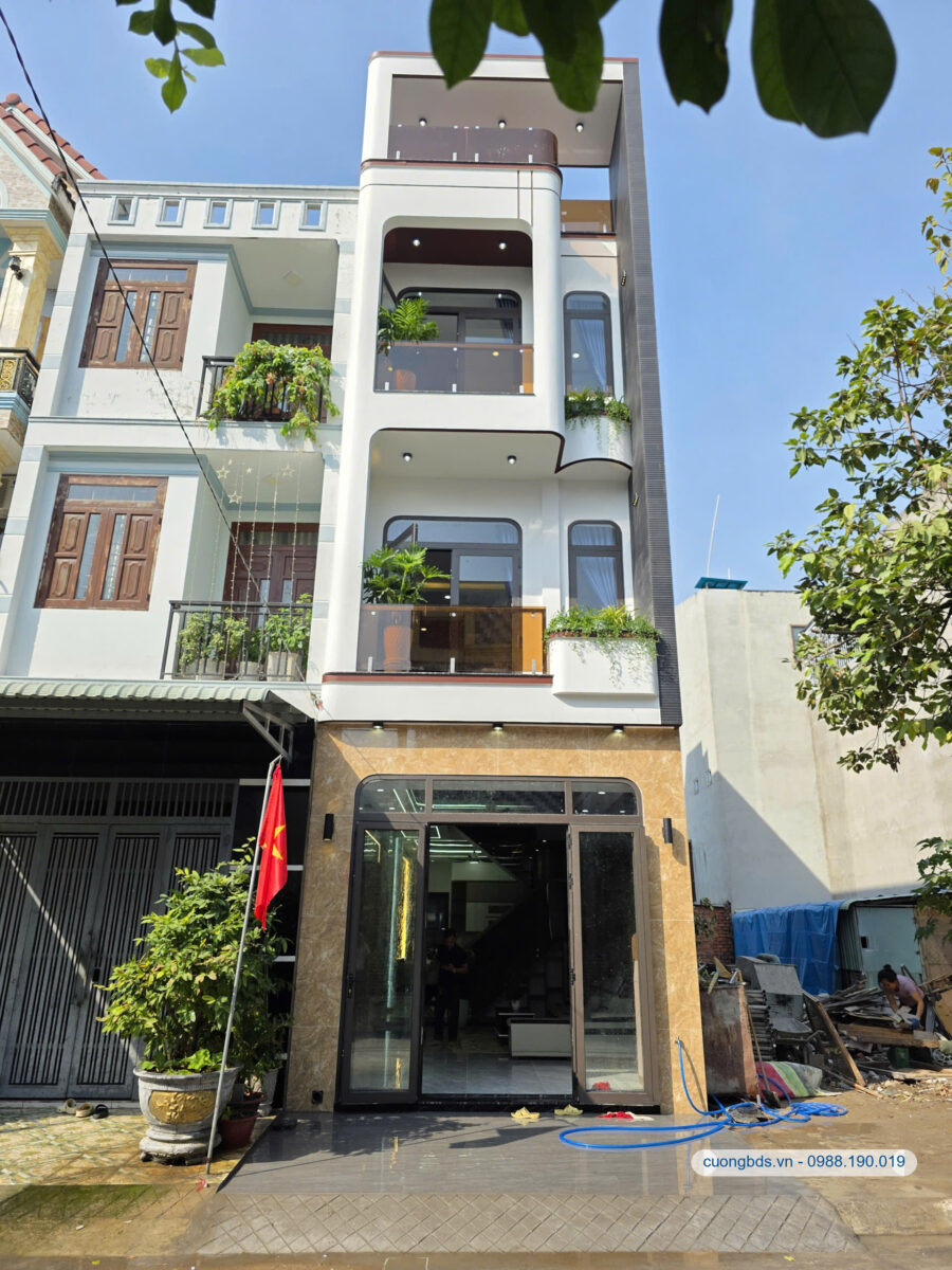 Bán nhà mới 1T2L 4x16m, đường D1 KDC Cửu Long (full nội thất, hoàn công)