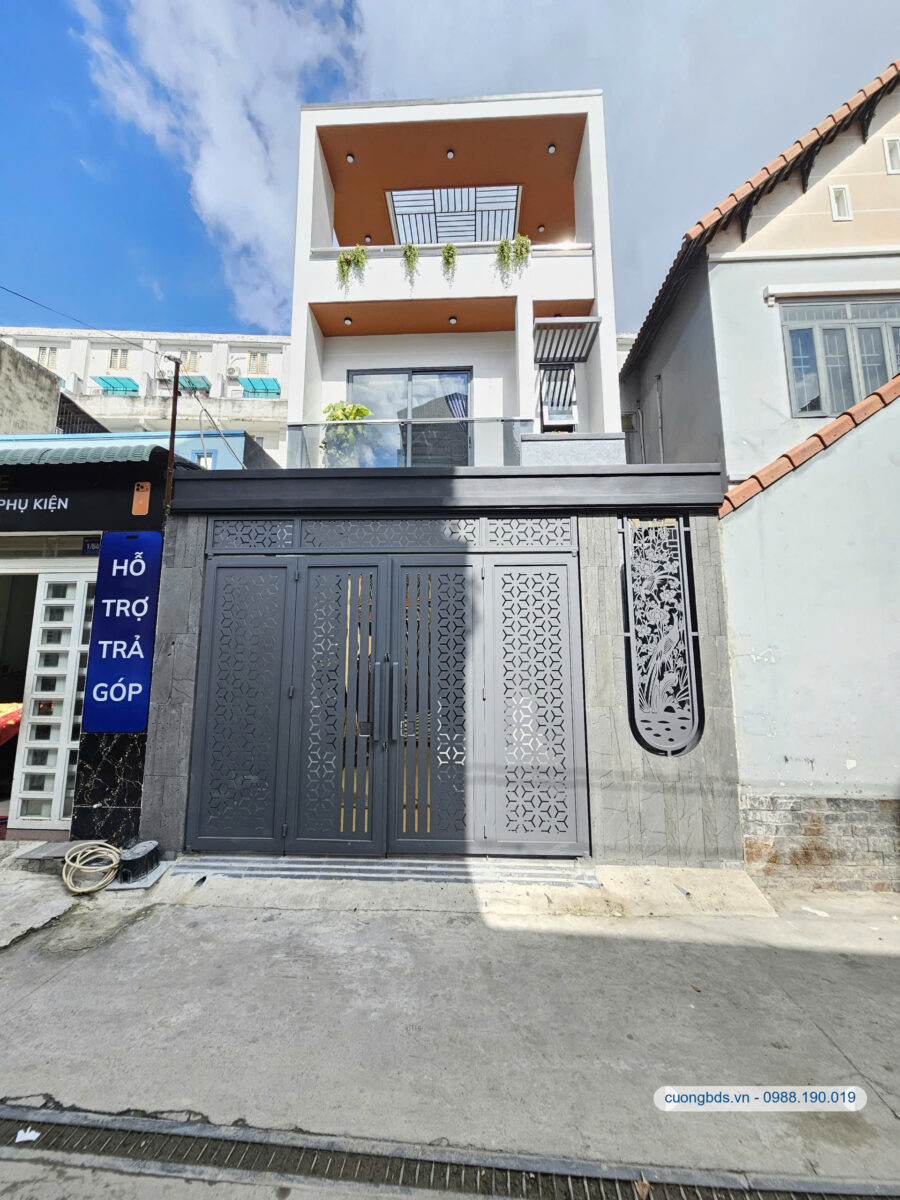 Bán nhà mới 1T2L 5x16.3m, hẻm Hòa Lân 2 gần ngã tư Đất Thánh, full nội thất (Hoàn công)