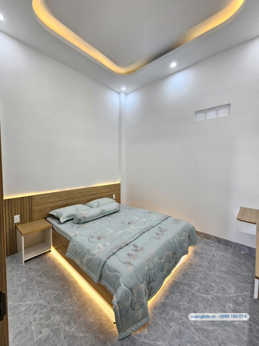 Bán nhà mới 1T2L 5×16.3m, hẻm Hòa Lân 2 gần ngã tư Đất Thánh, full nội thất (Hoàn công)