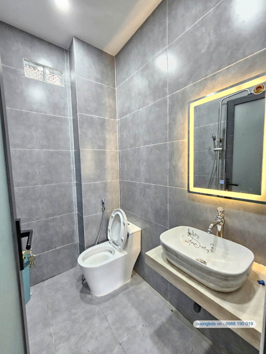 Bán nhà mới 1T2L 5×16.3m, hẻm Hòa Lân 2 gần ngã tư Đất Thánh, full nội thất (Hoàn công)