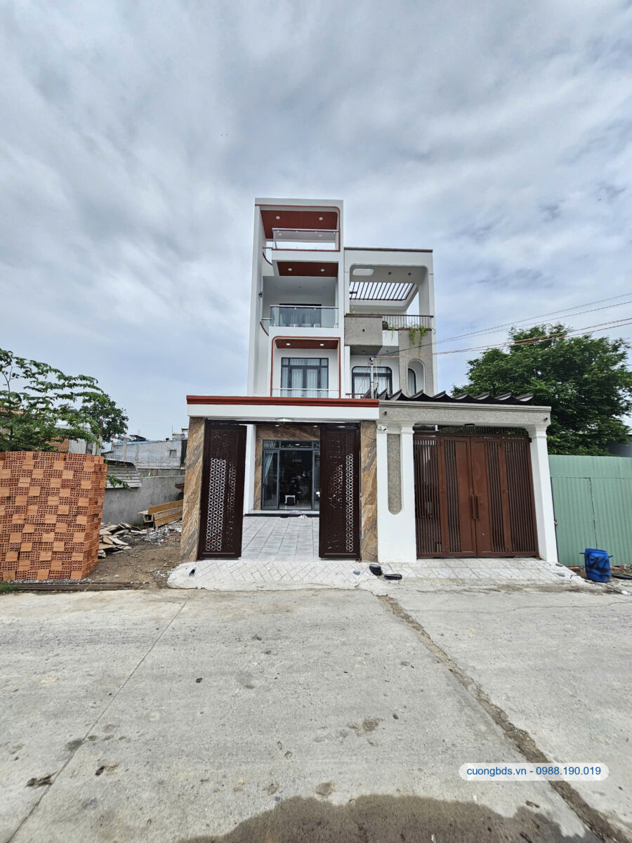 Bán nhà mới 1T2L 4x25m, mặt tiền Cây Da Xề gần chợ Đông Hòa (Hoàn Công)